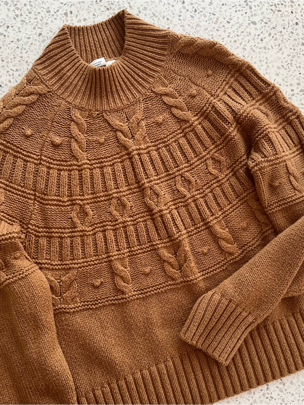 tentree Camel Sweater Large